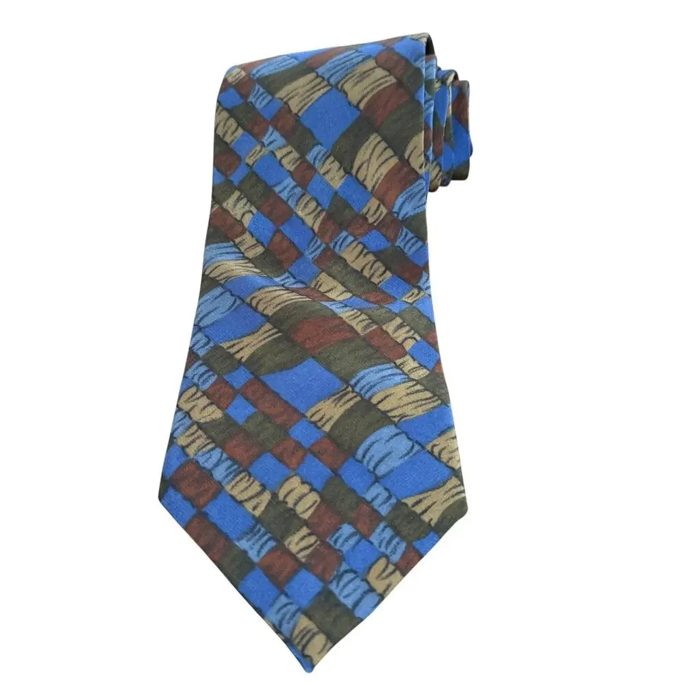 Christian Dior Monsieur Vintage Silk USA Made Mens Neck Tie 3.75